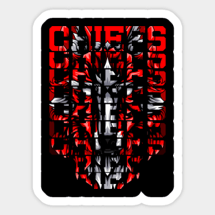 CHIEFS FOOTBALL Sticker